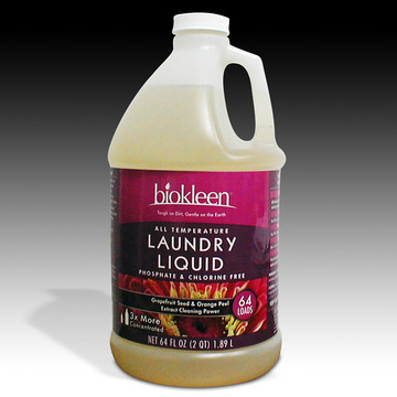 All Temperature Laundry Liquid (Case of Six 64 oz. Bottles) from Biokleen