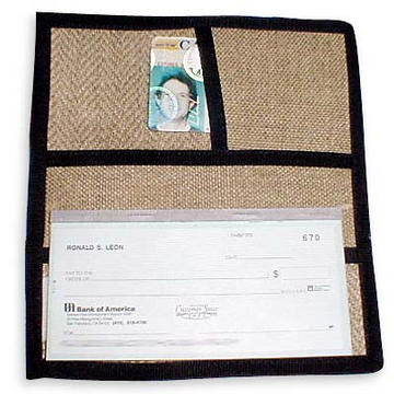 Hemp Checkbook Cover from Artisan Gear