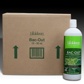 Bac-Out Stain & Odor Eliminator, 32oz. Bottles (Case of 12) from Biokleen