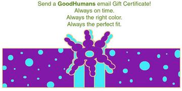 Email Gift Certificate from GoodHumans
