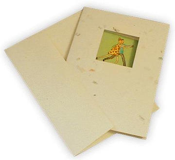 Dancers Recycled Junk Mail Greeting Card