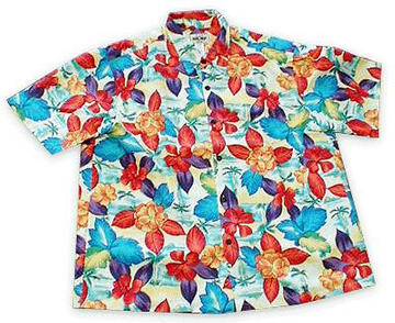 Bright Aloha Shirt from Island Hemp Wear