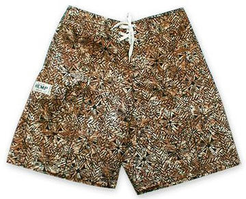 Brown Tapas Boardshorts from Island Hemp Wear