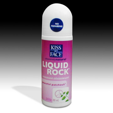 Peaceful Patchouli Liquid Rock Deodorant from Kiss My Face