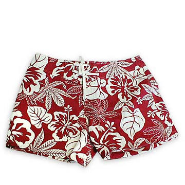 Red Leaf Girls Boardshorts from Island Hemp Wear