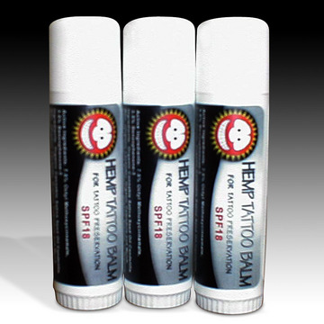 SPF18 Hemp Tattoo Balm from The Merry Hempsters